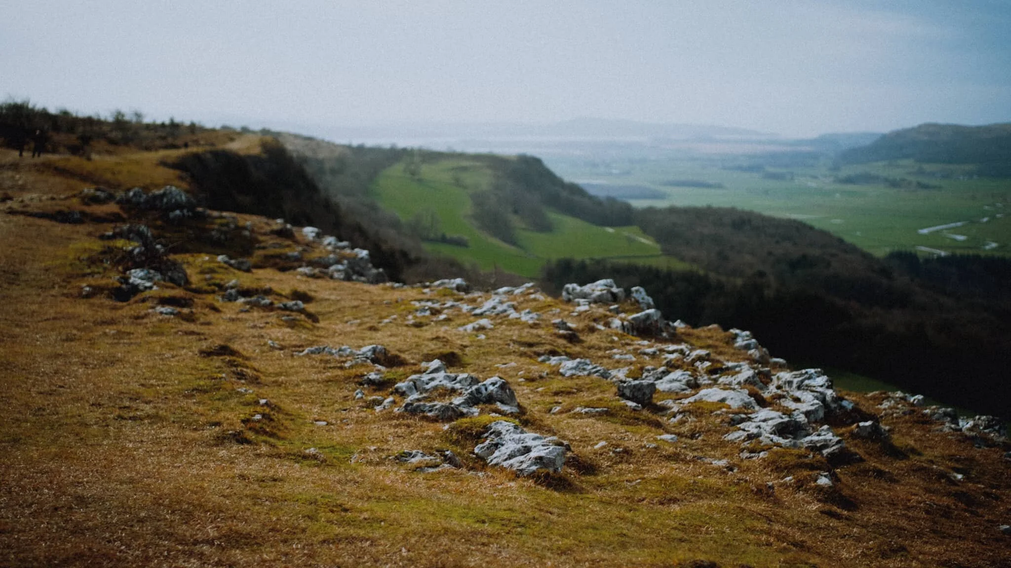 A panoramic perspective of our cliff top walk.