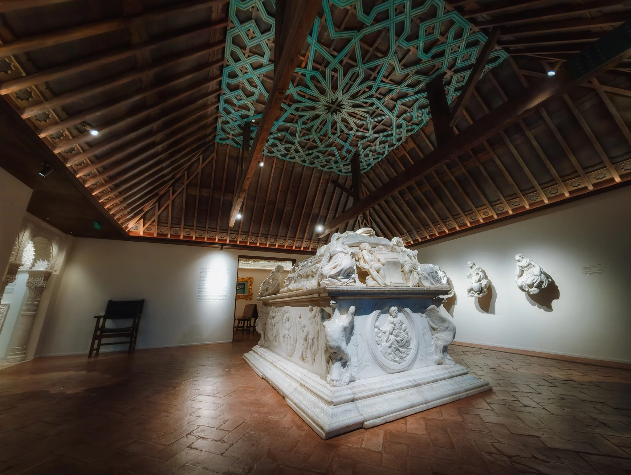  A 3D printed reproduction of Berruguete&rsquo;s  Sepulchre of Cardinal Tavera . The original white marble sepulchre was the final commission of the sculptor Alonso Berruguete – it was made in 1552 for the Hospital of San Juan Batista (better known as the Hospital Tavera) in Toledo, Spain. 