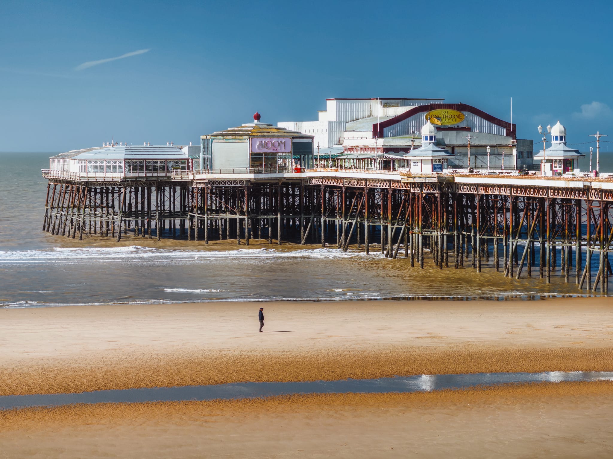 We started from near the North Pier, making our merry way south along the seafront. Here, the North Pier, the oldest of Blackpool’s three piers.