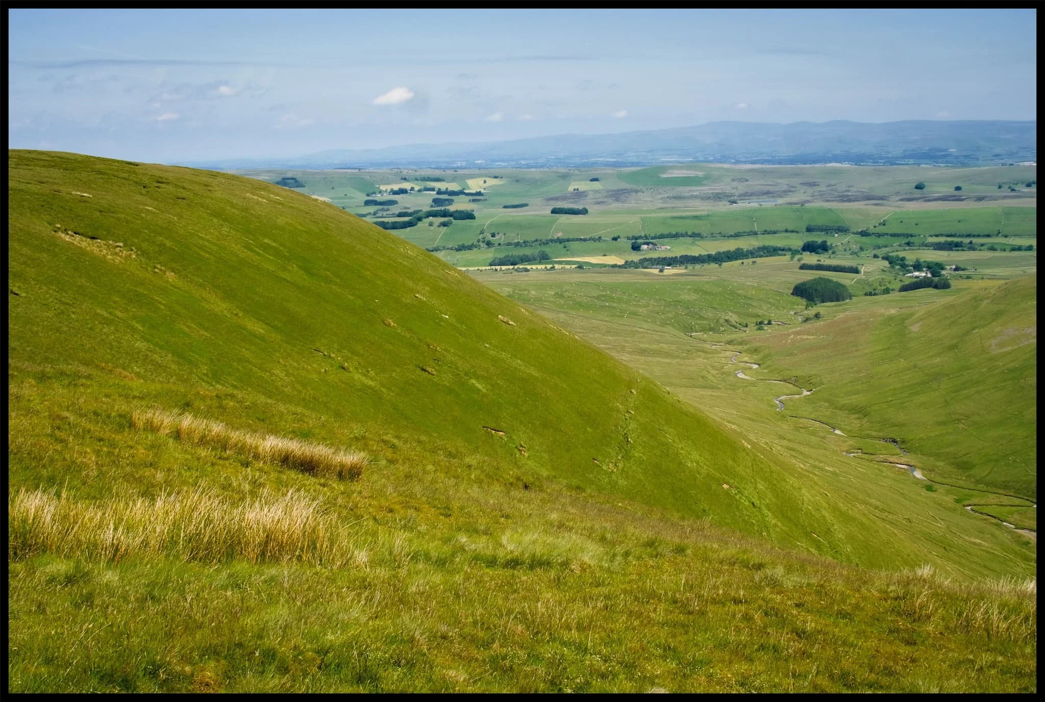 Looking back north along the shoulder of West Fell to admire the view and track my progress. 