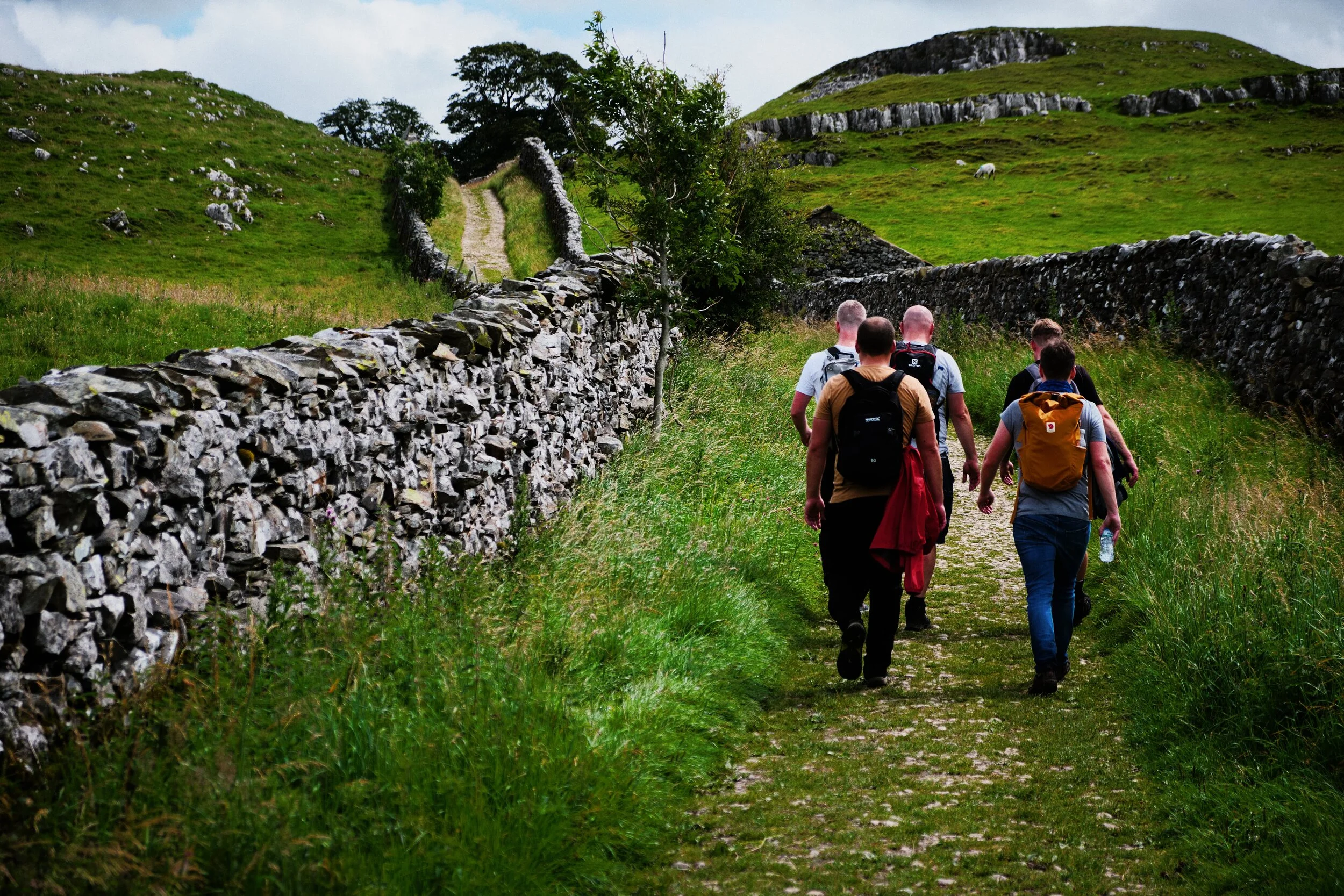  We weren&rsquo;t the only ones on this hike, and there were plenty of groups—families and friends—hiking up the Pennine Bridleway to see the falls. 