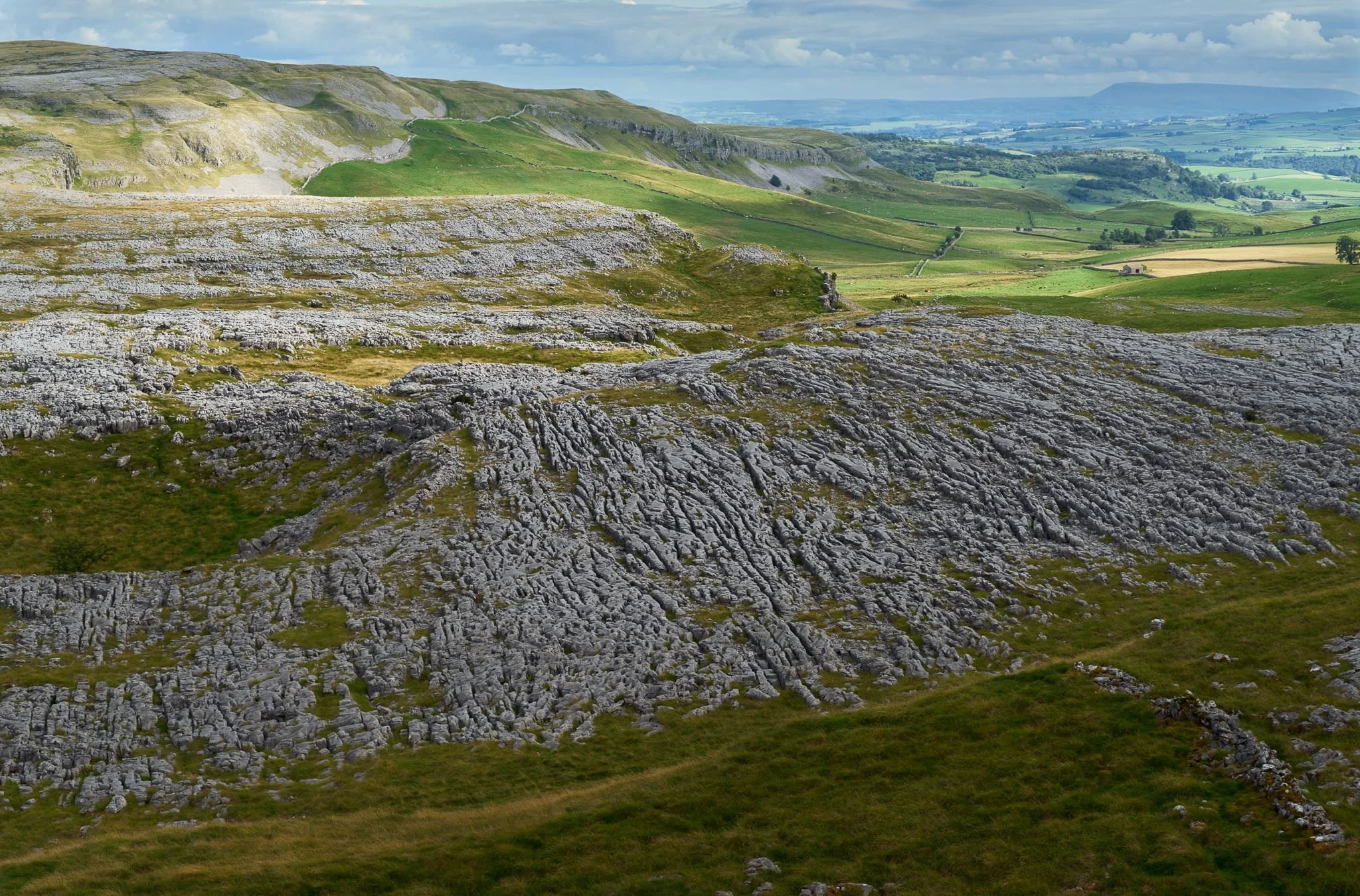 From above Thieves’ Moss, the full extent of Crummackdale’s limestone pavement becomes apparent. Wow. Miles of clints and grikes, no doubt with miles of caves beneath.