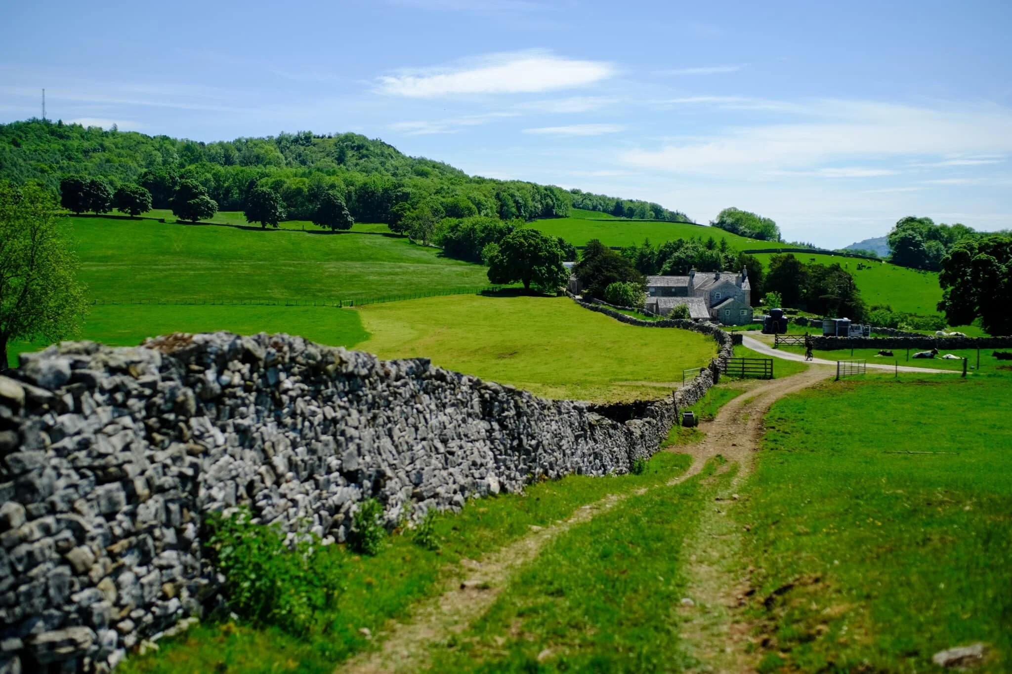 The way to Cunswick Hall, which is where we join the ancient country road Gamblesmire Lane back towards Cunswick Fell.
