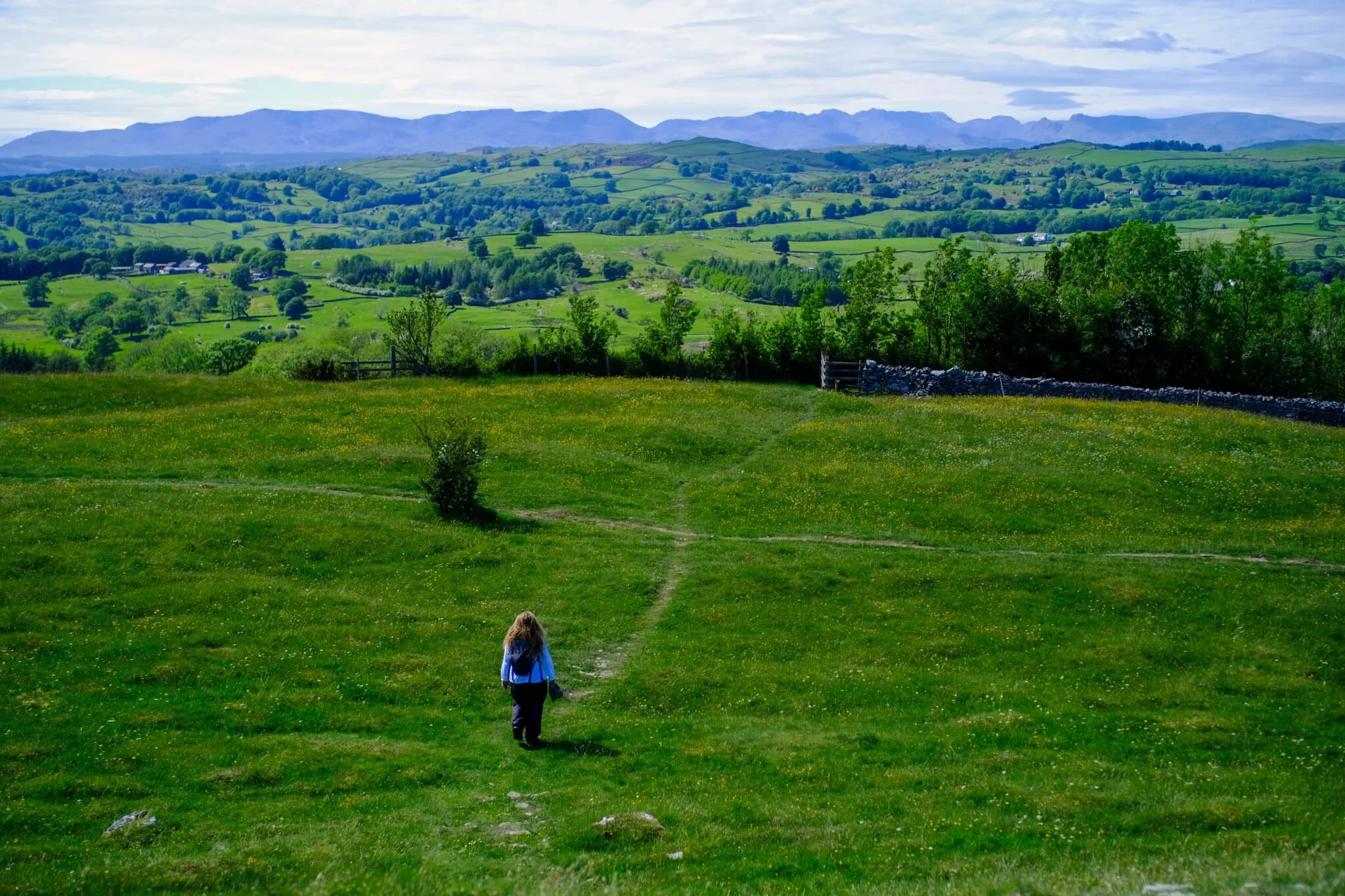 My lovely little Lisabet, leading the way back down the woods towards our car.