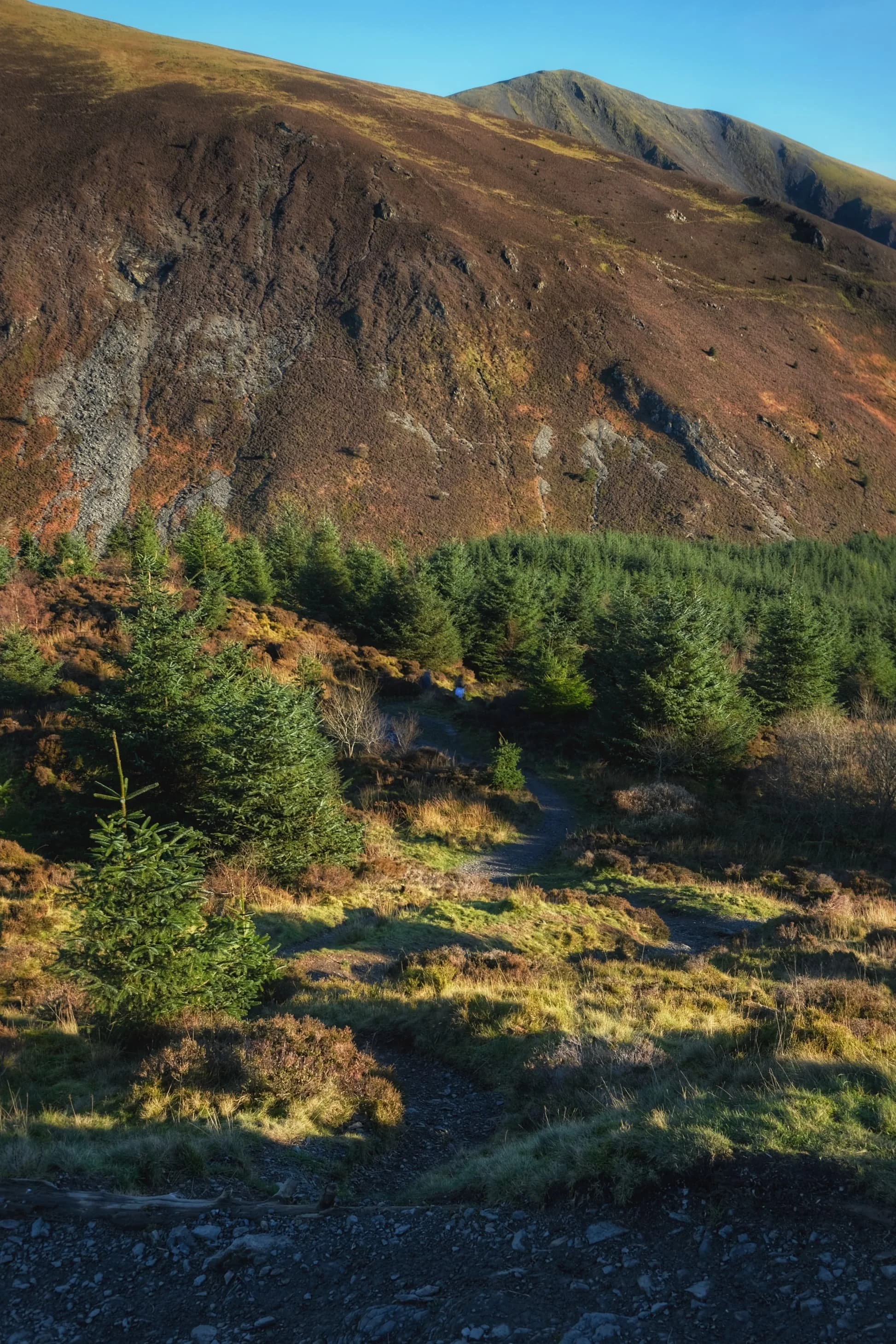  As we started to descend, more compositions offered themselves to me. Immediately above is the southern face of Carl Side with Little Man behind it. 