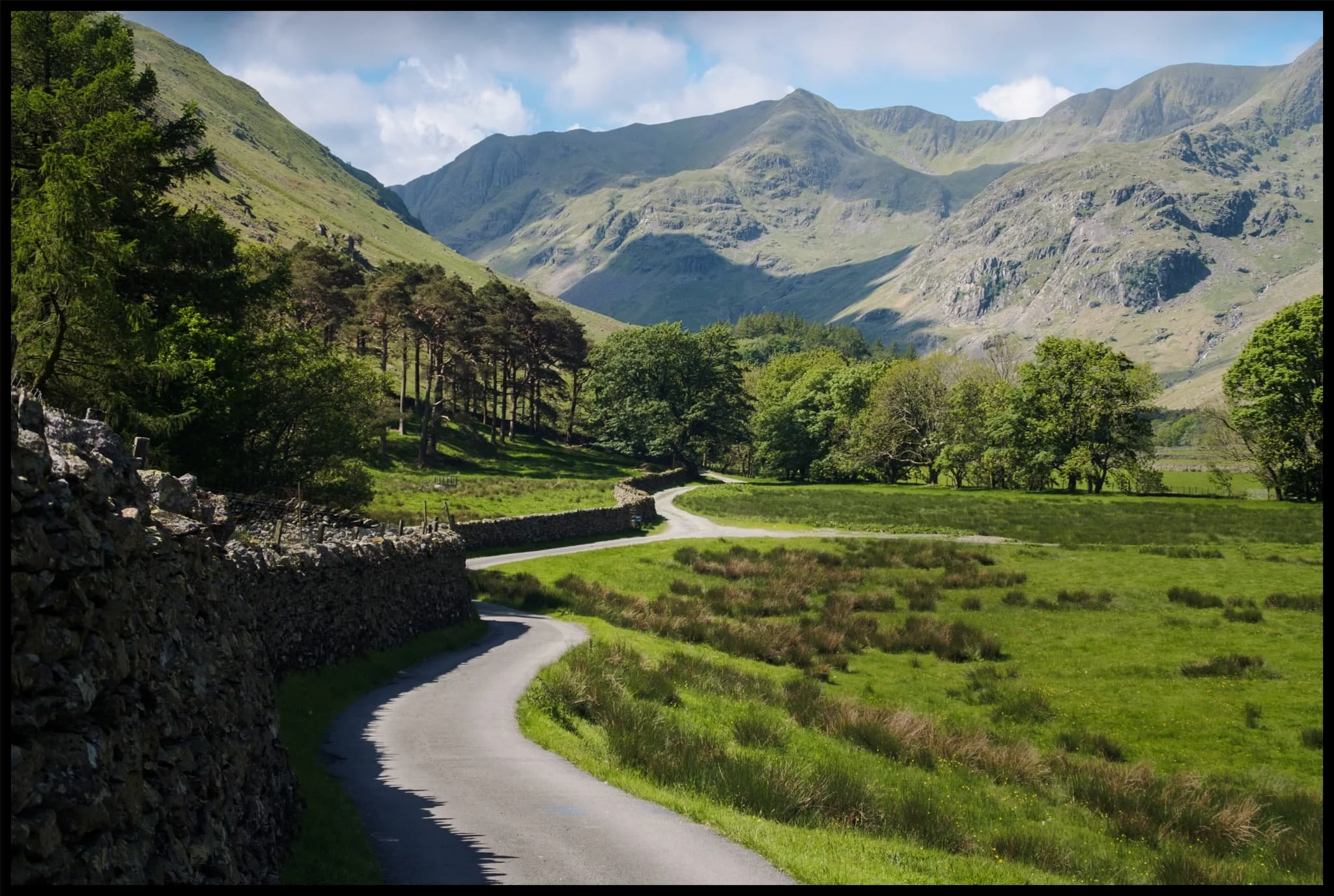  The road from Patterdale to Grisedale is quite the pull, but once you arrive at the valley… wow. One of the best valley backdrops in all of Lakeland. 