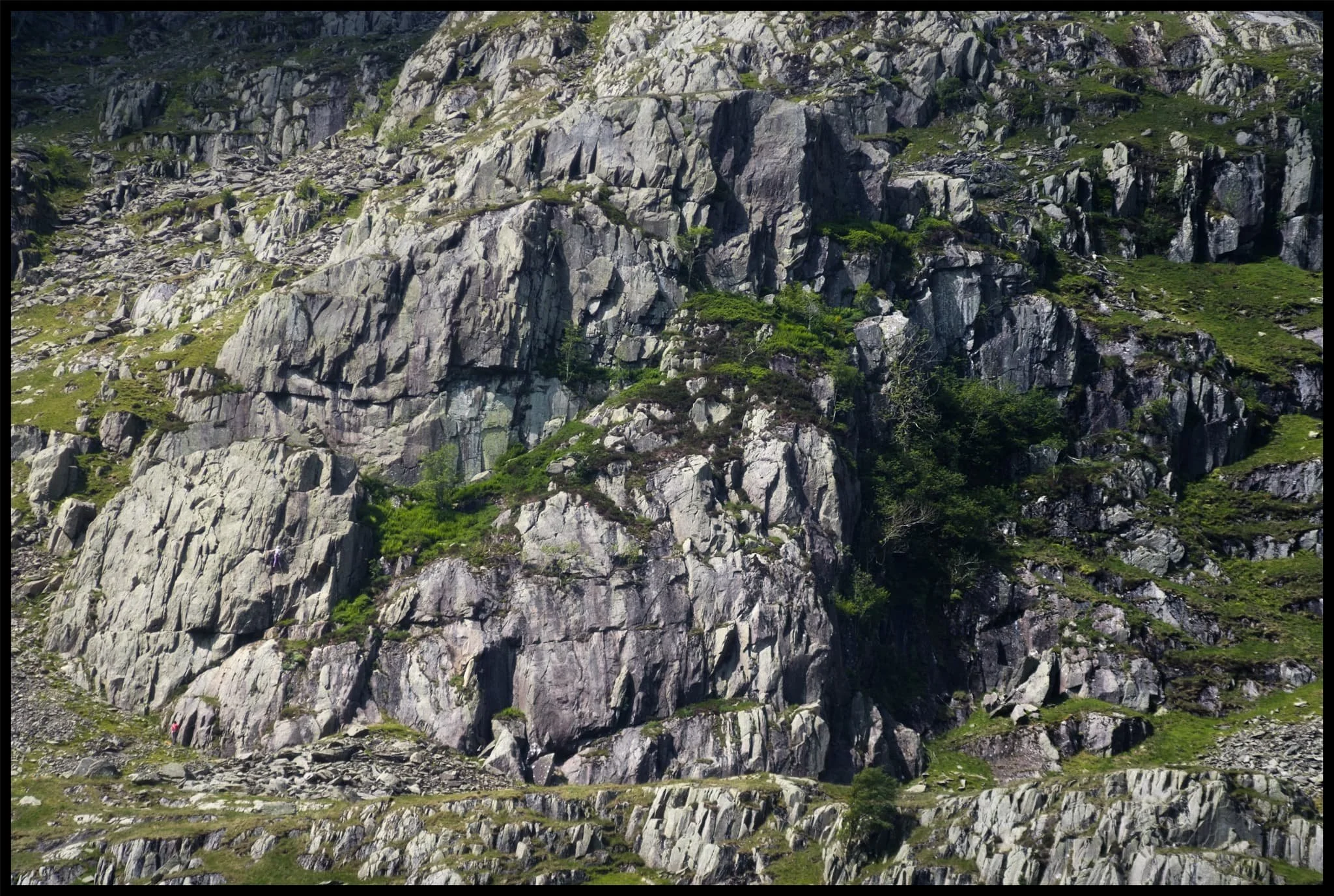  Another 105mm composition, zooming in on the crags of Eagle Crag as the light plays across them. 