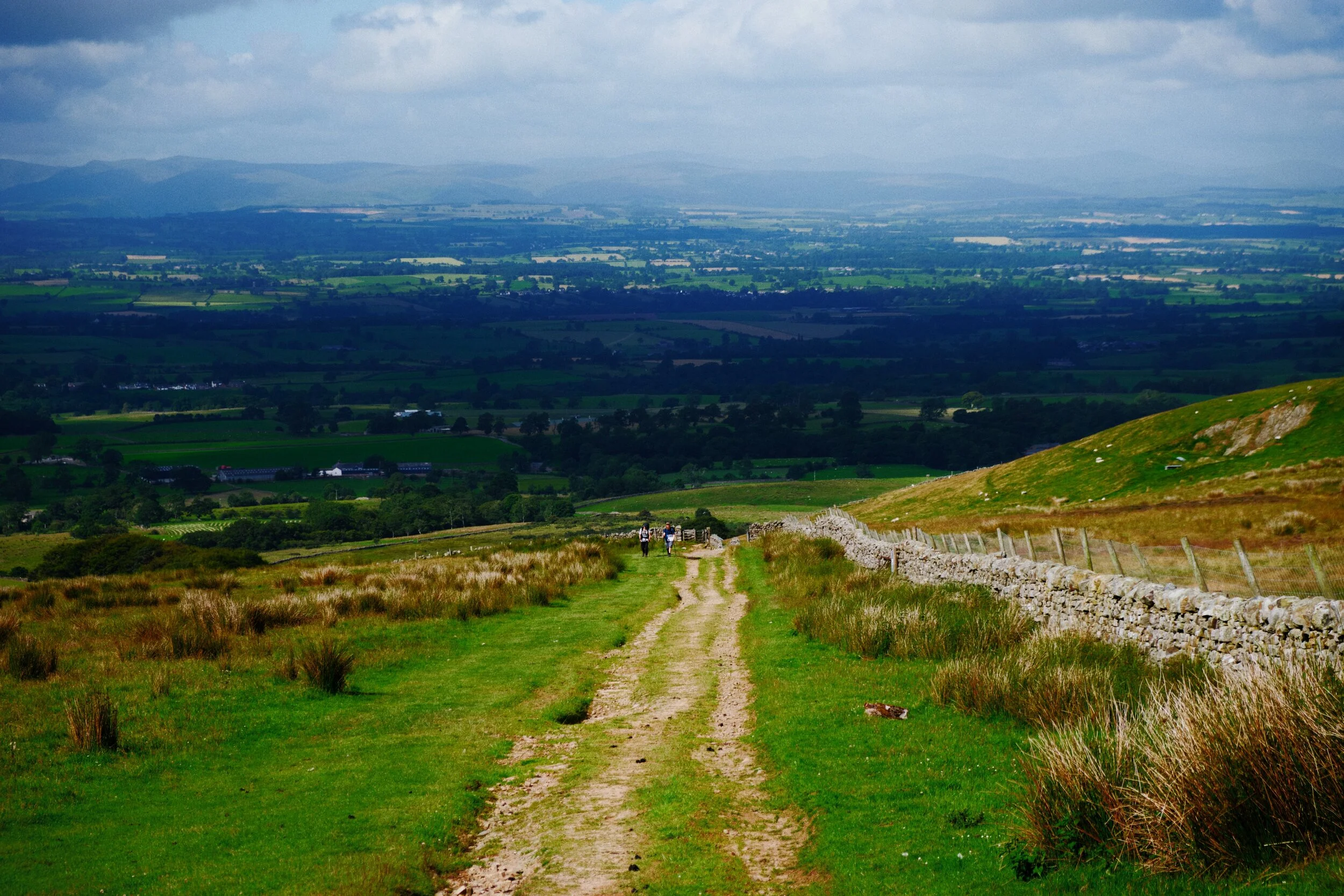  Looking back down the route we&rsquo;ve taken give us a moment to pause and reflect on the sheer open expanse of the Eden valley. 