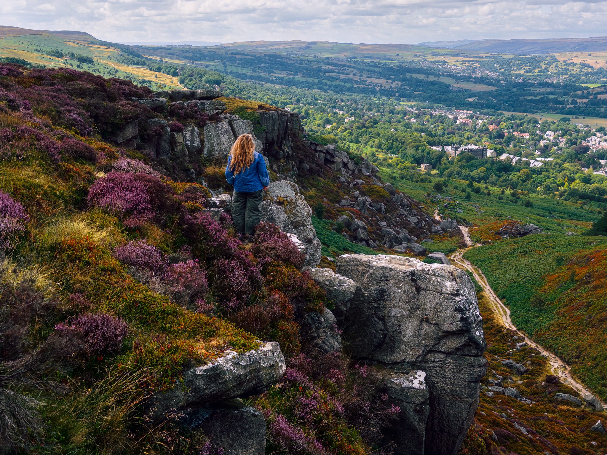 Lisabet happily placed herself precariously upon the edge of a crag for this composition from Ilkley Crags. Heathcliff&hellip;
