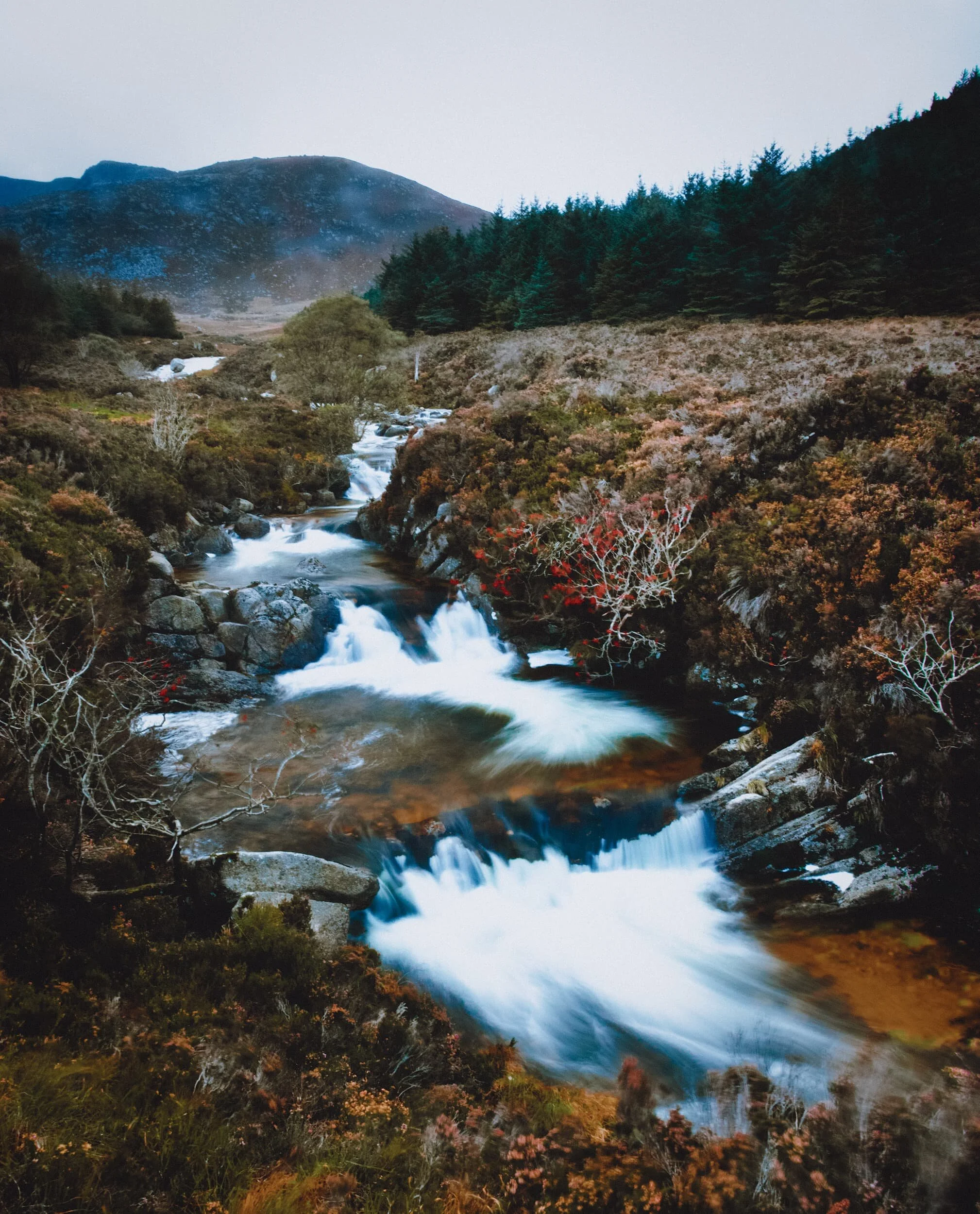  Further down the foot of North Glen Sannox I nabbed this simple composition of the cascades of North Sannox Burn, with  Sail an Im  (508 m/1,666 ft) rising in the distance. 