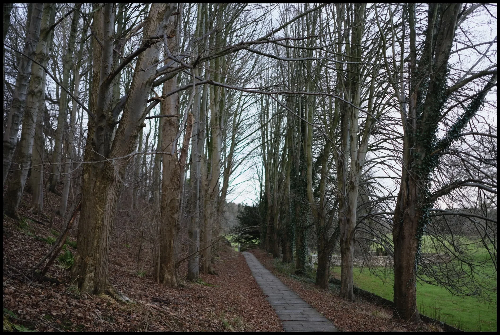  We took the permissive footpath from Eden Bridge into Kirkoswald, then through the church gate to follow the old cobbled path towards St. Oswald&rsquo;s Church. 