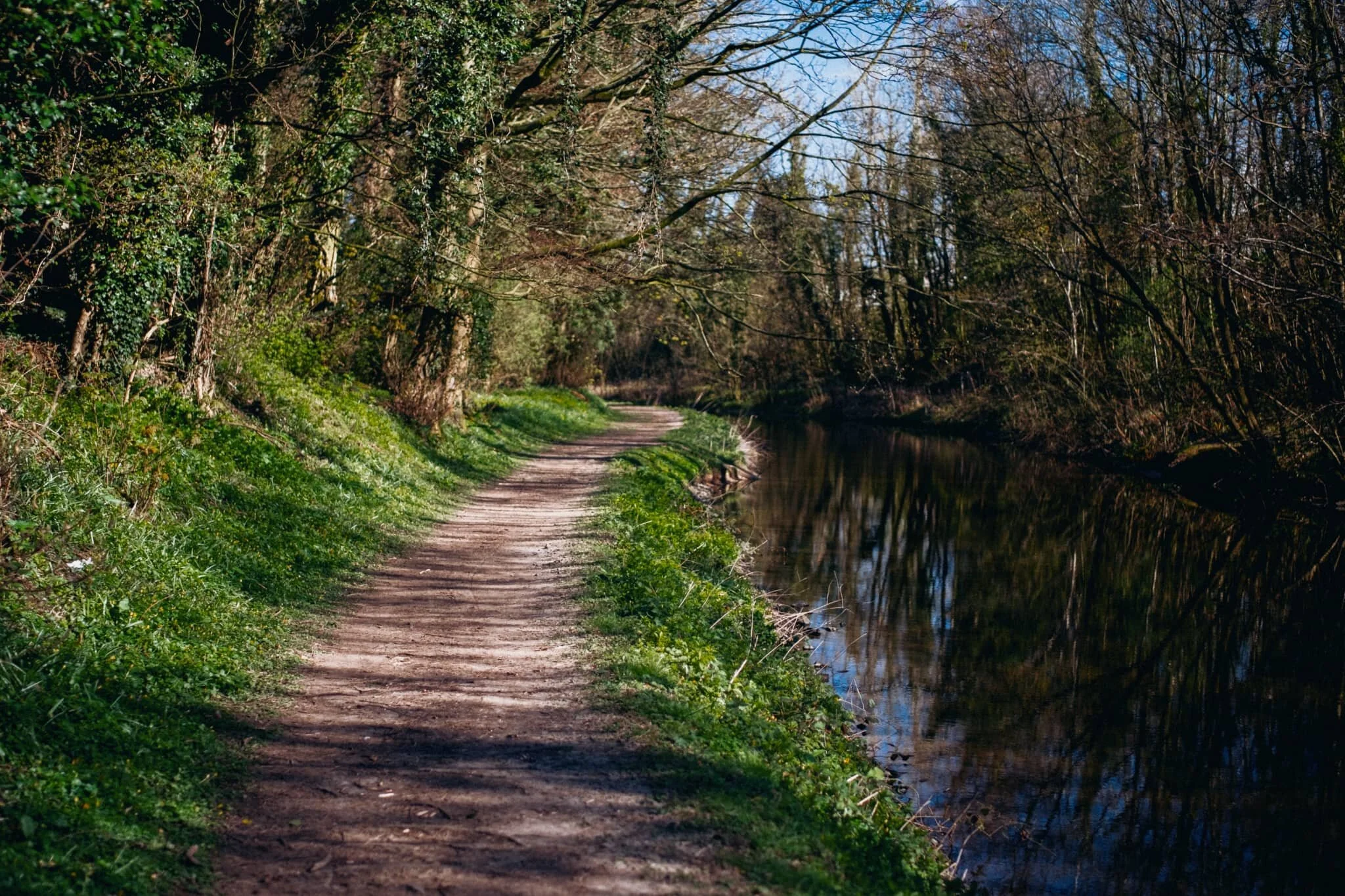 Looking back the way we came.