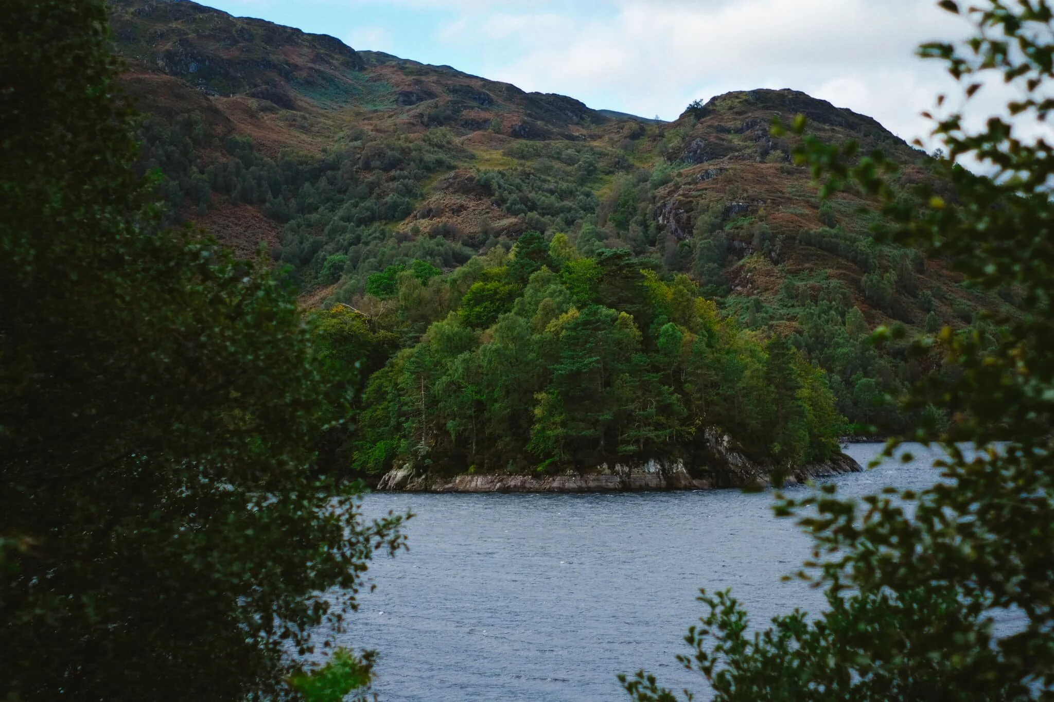  Across the loch from Silver Stand is  Eilean Molach , or Ellen&rsquo;s Isle. 