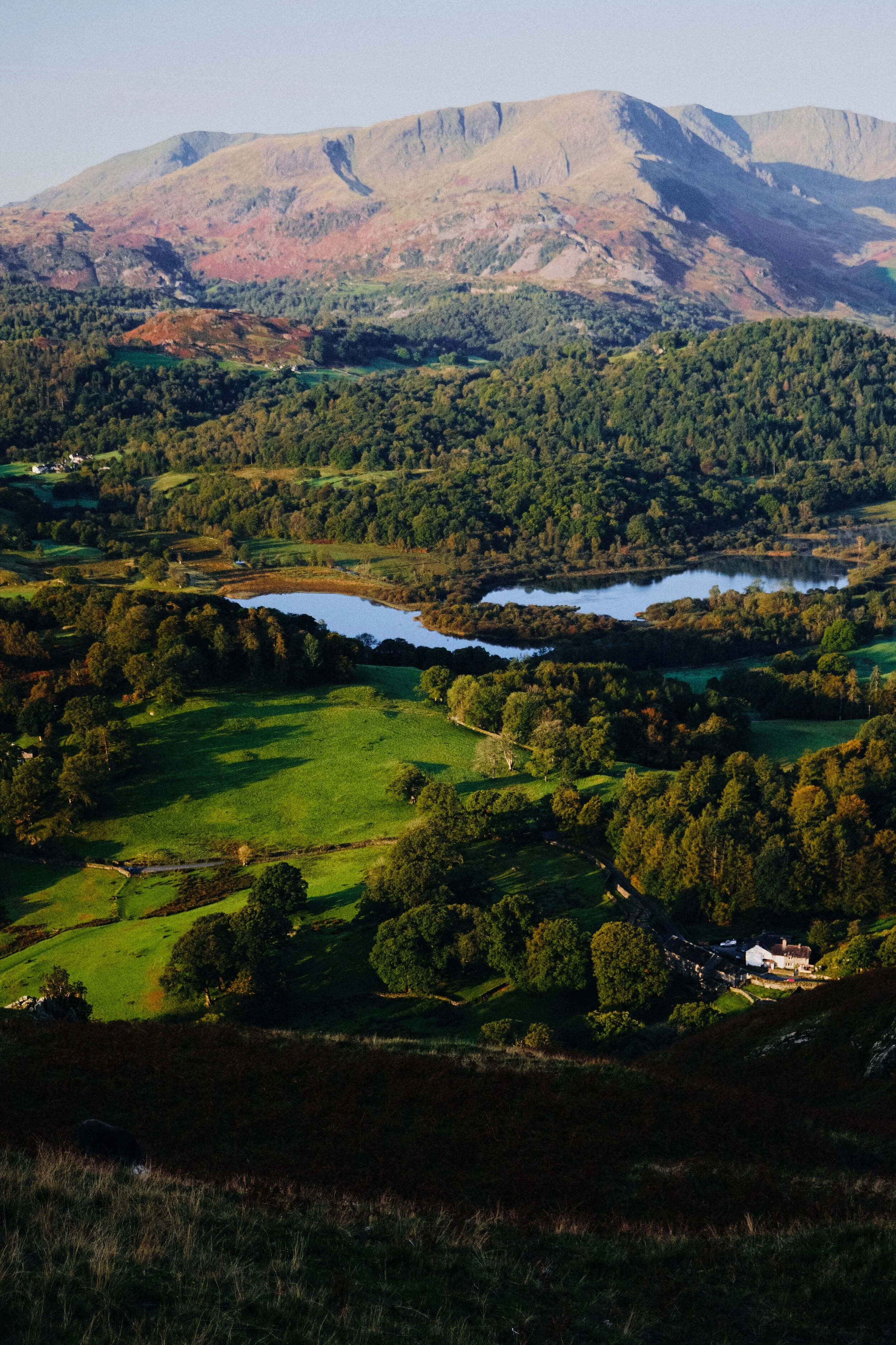  Incredible views from Loughrigg towards Elter Water and Wetherlam above. 