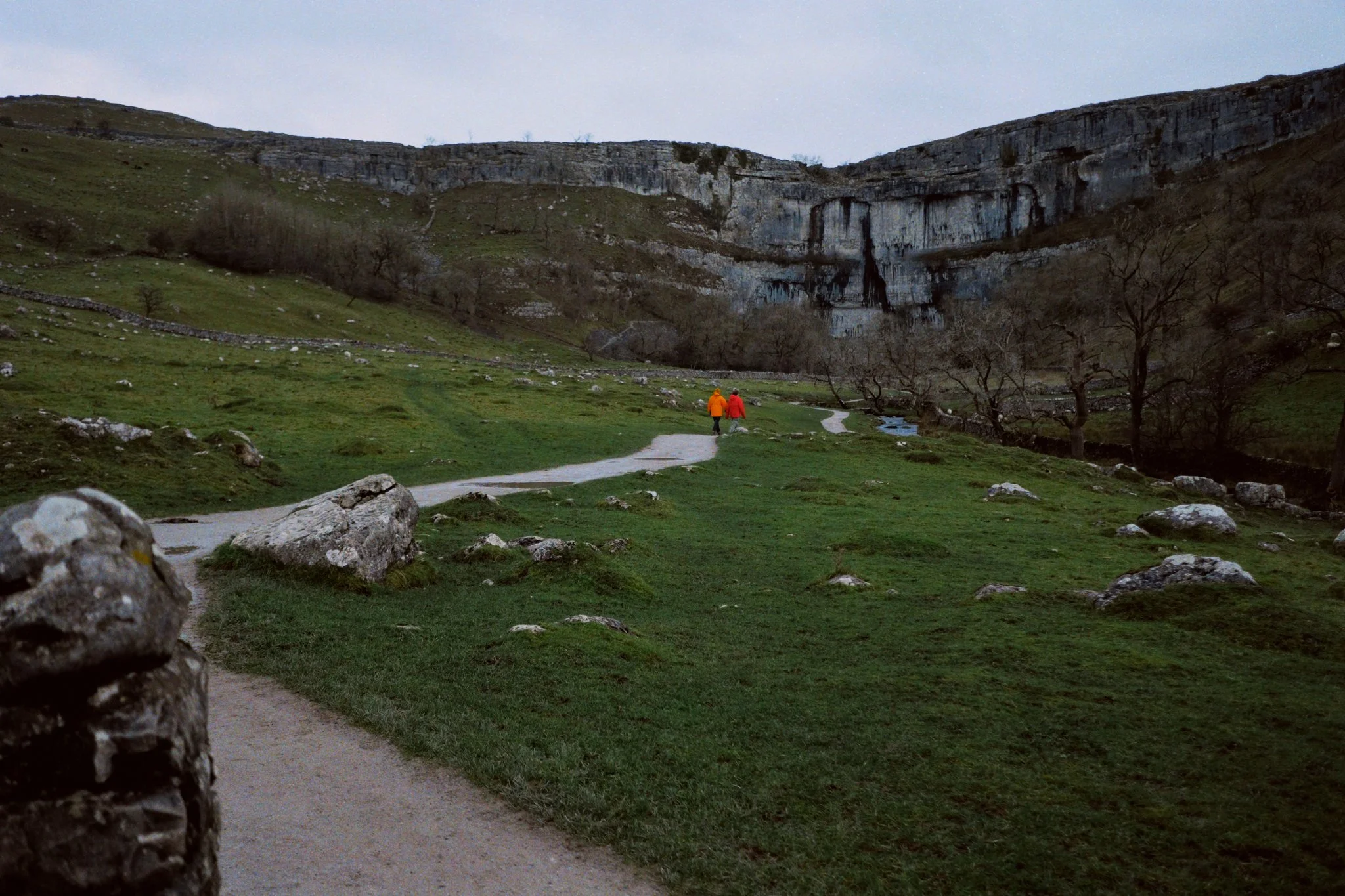  It&rsquo;s not long before we find the path off the road and Malham Cove makes itself very clearly known. 