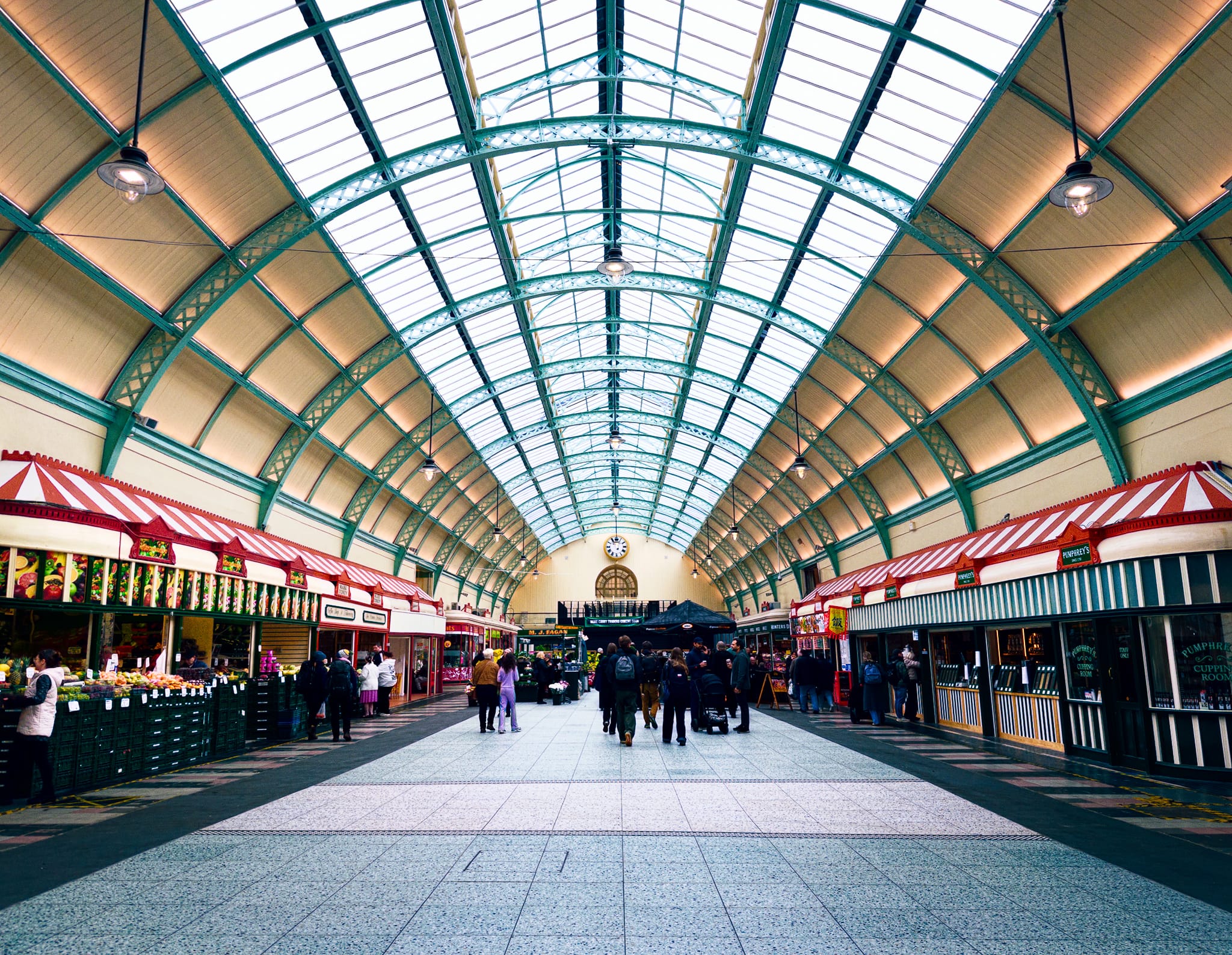 It&rsquo;s always nice to see some of the UK&rsquo;s cities maintaining their Victorian-era indoor market spaces. This is Grainger Market, opened in 1835, complete with typical Victorian features like ironwork and a barrelled glass roof.