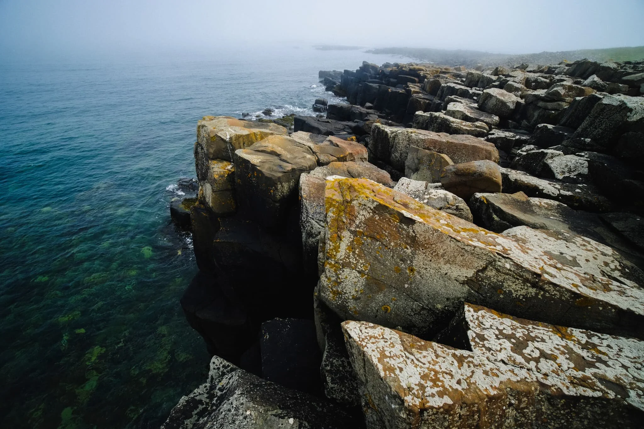  The North Sea around here was wonderfully clear and azure. This made it awfully tempting for Lisabet to go for a swim. 