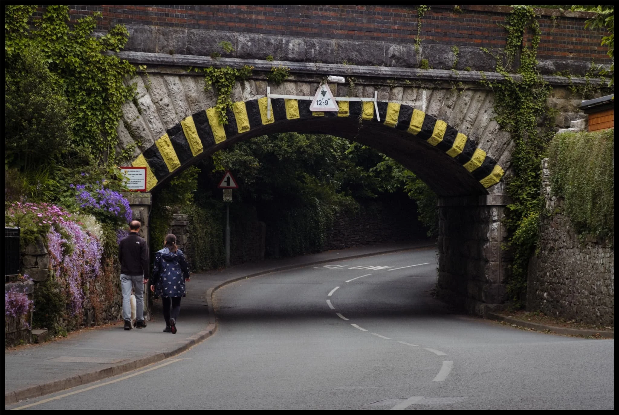  Underneath the railway line and onwards to Old Sedbergh Road. 