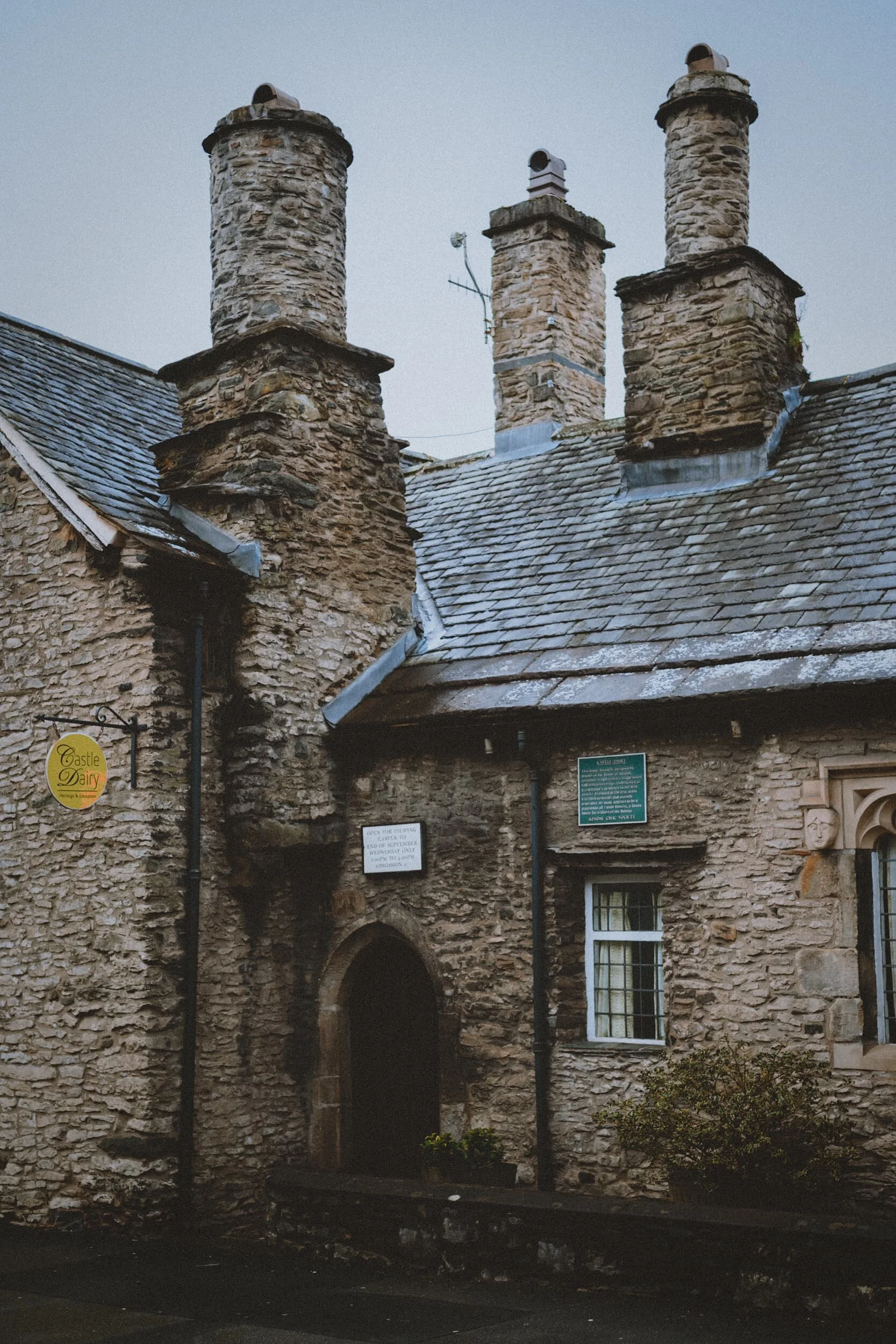  The Castle Dairy. This is Kendal&rsquo;s oldest inhabited building, built in the early 14th century and with some of those original features still in place. One might have assumptions based on the property&rsquo;s name, but it seems it&rsquo;s actually a corruption of  Castle Dowery , a dower house for widows of the Barony. 