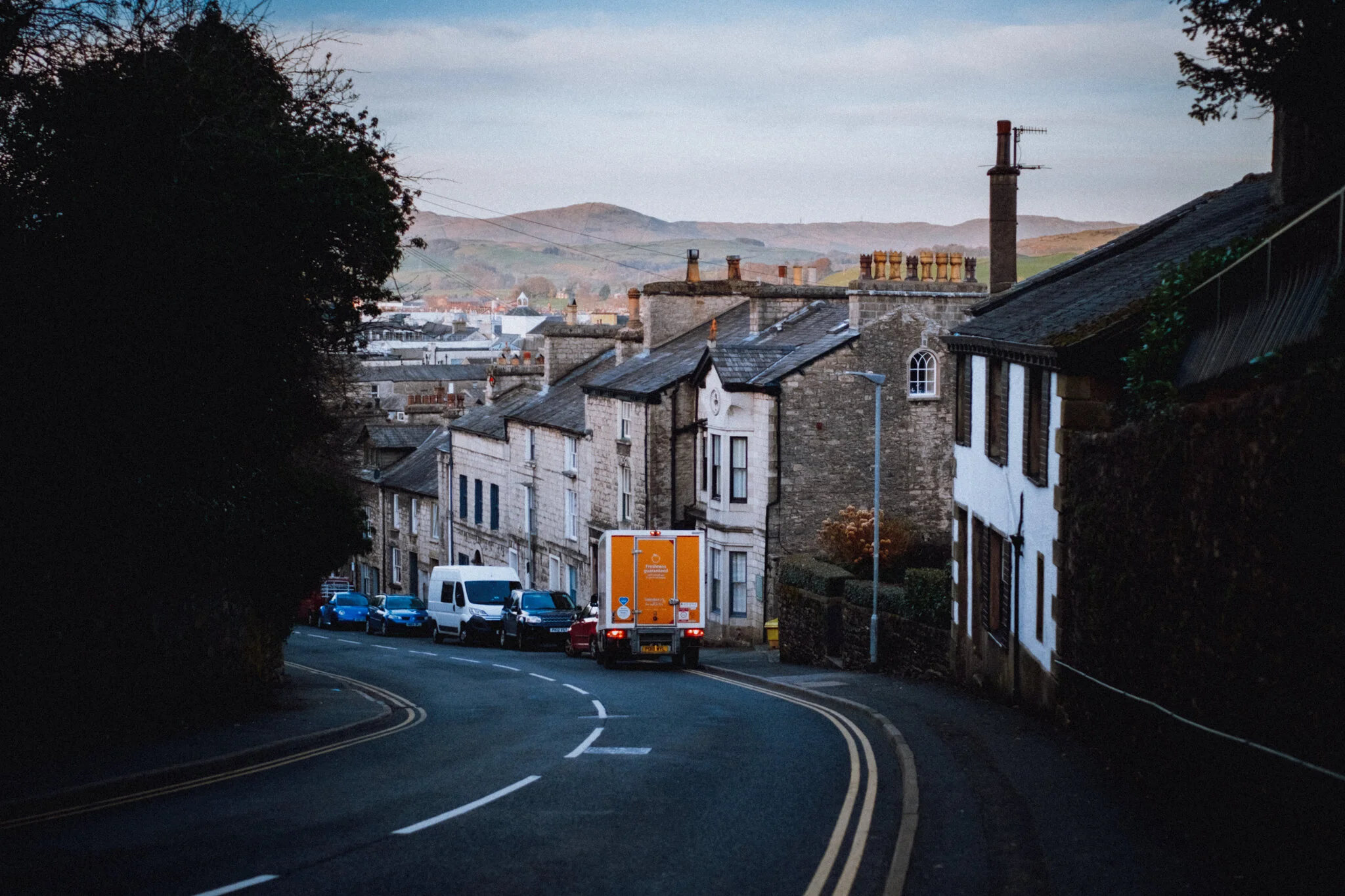  Part way up Beast Banks, I took another look back down for one of my favourite views in Kendal. 