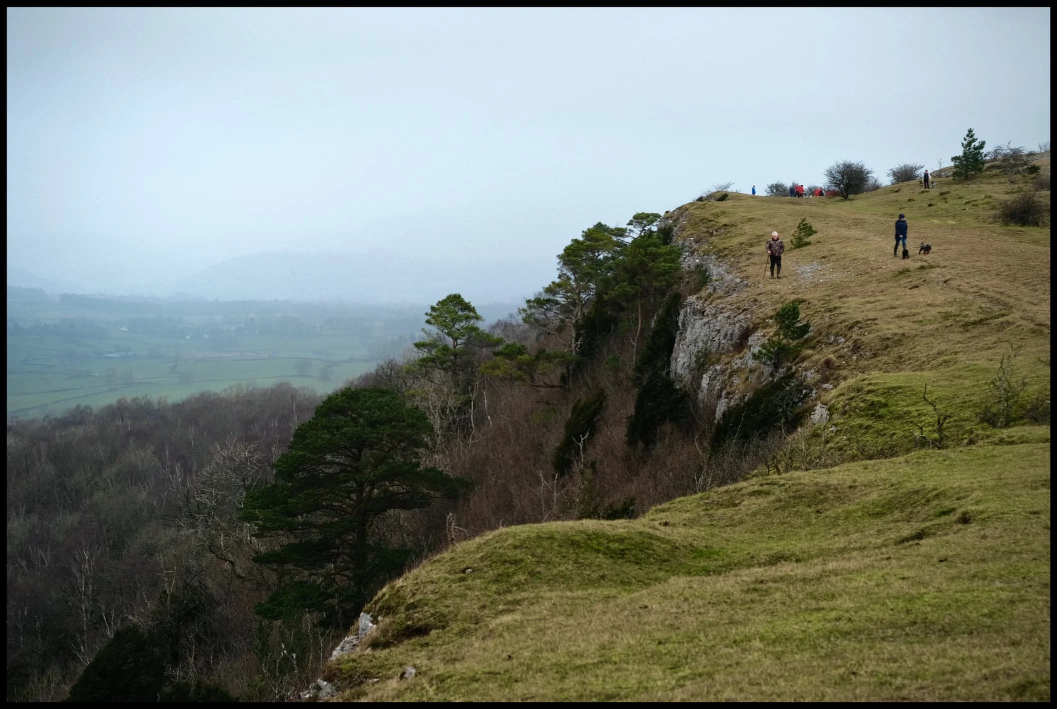  We work our way north along the cliffs of Scout Scar, taking in whatever views we could find, and generally enjoying the dramatic conditions. 