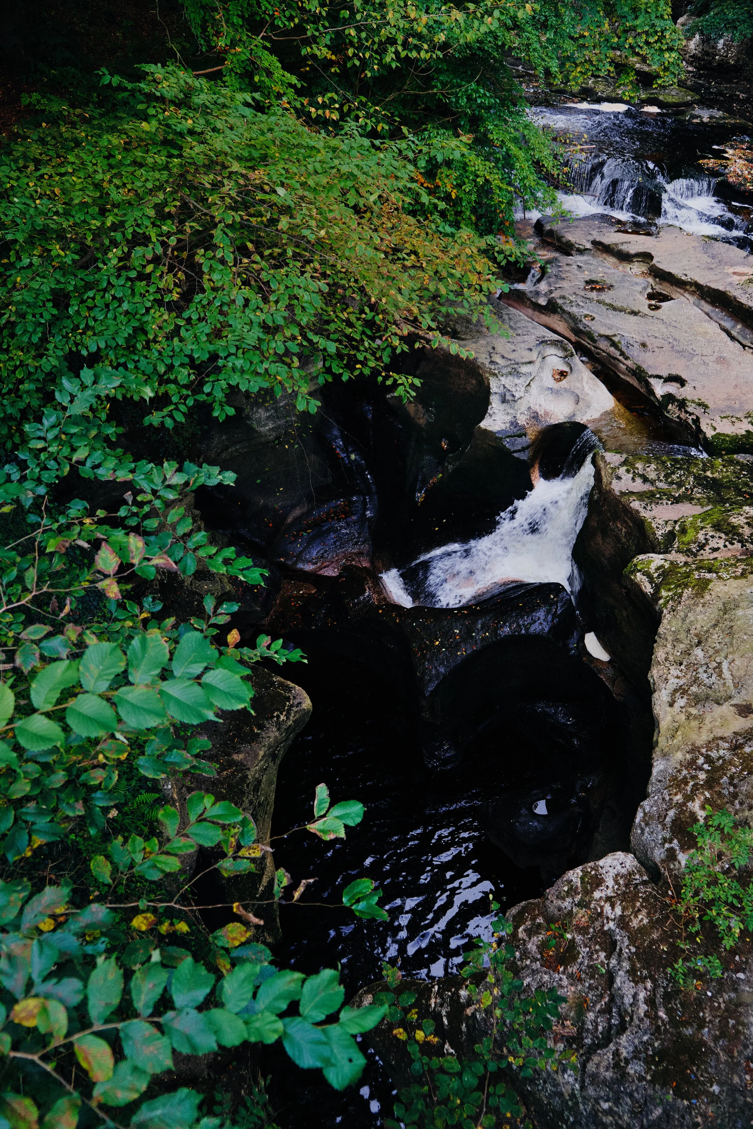  This is &ldquo;The Devil&rsquo;s Grinding Mill&rdquo;, where the River Eden drops into a collapsed cave system. The Millennium Bridge crosses above the gorge for fantastic views. 