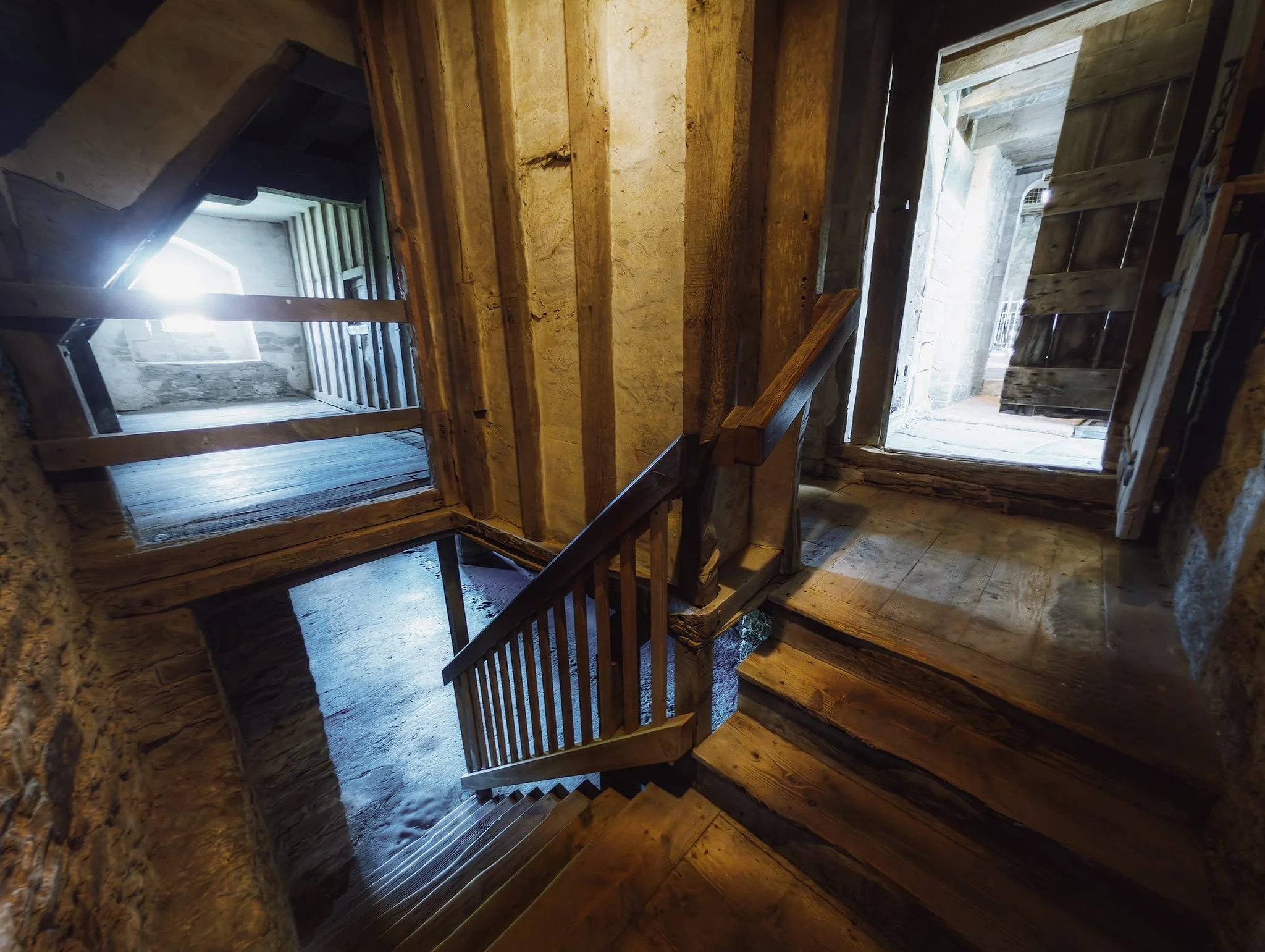  The way down to the cellar of the Solar Block. Crazy to think I was walking around 700-year old rooms and stairs. 