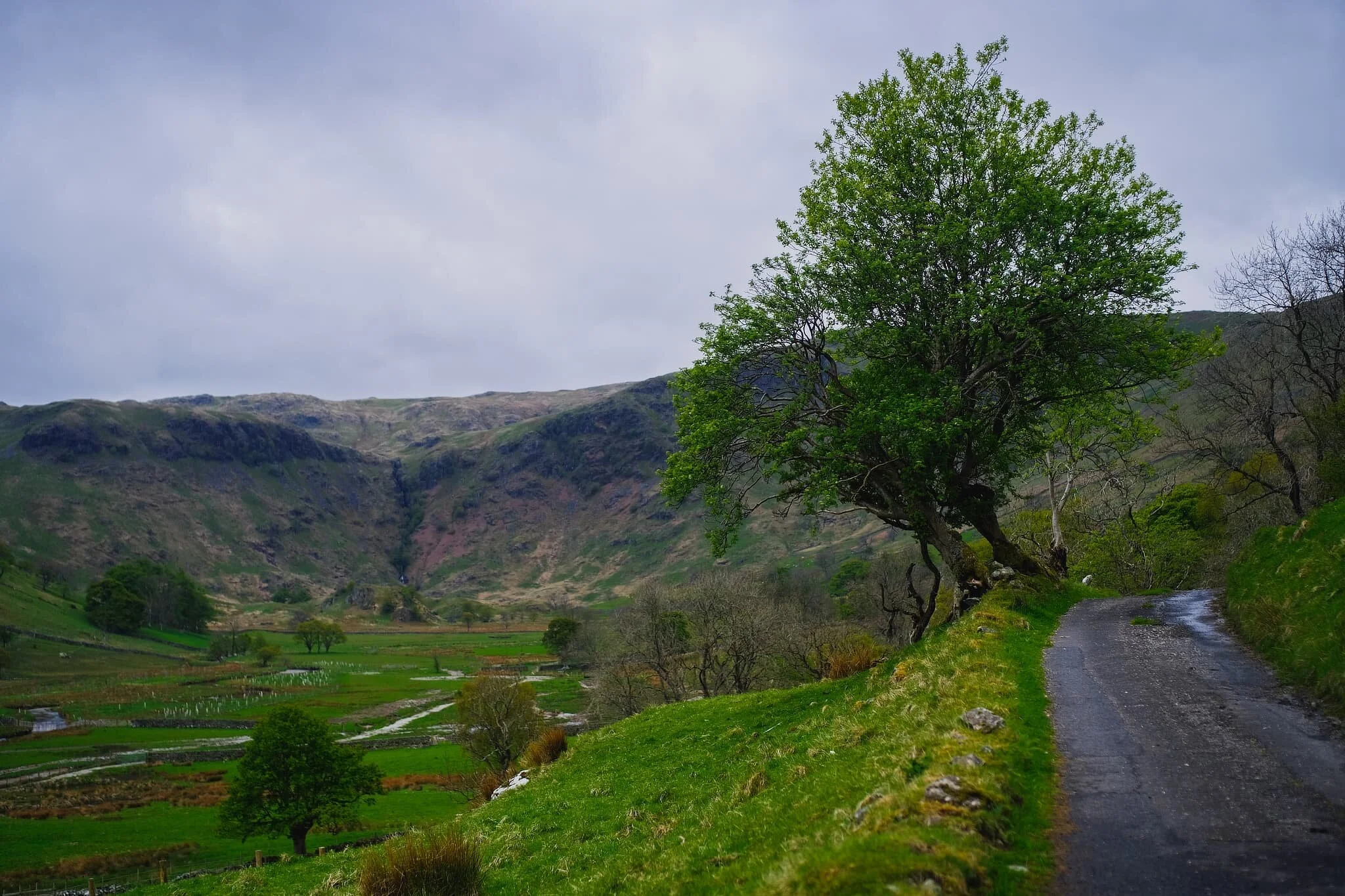 Past Truss Gap, on our way down the valley towards Swindale Head Farm, the views across Swindale completely open up, revealing our first glimpse of this beautiful gash in the fellside. It’s name? Hobgrumble Gill . What a brilliant name.