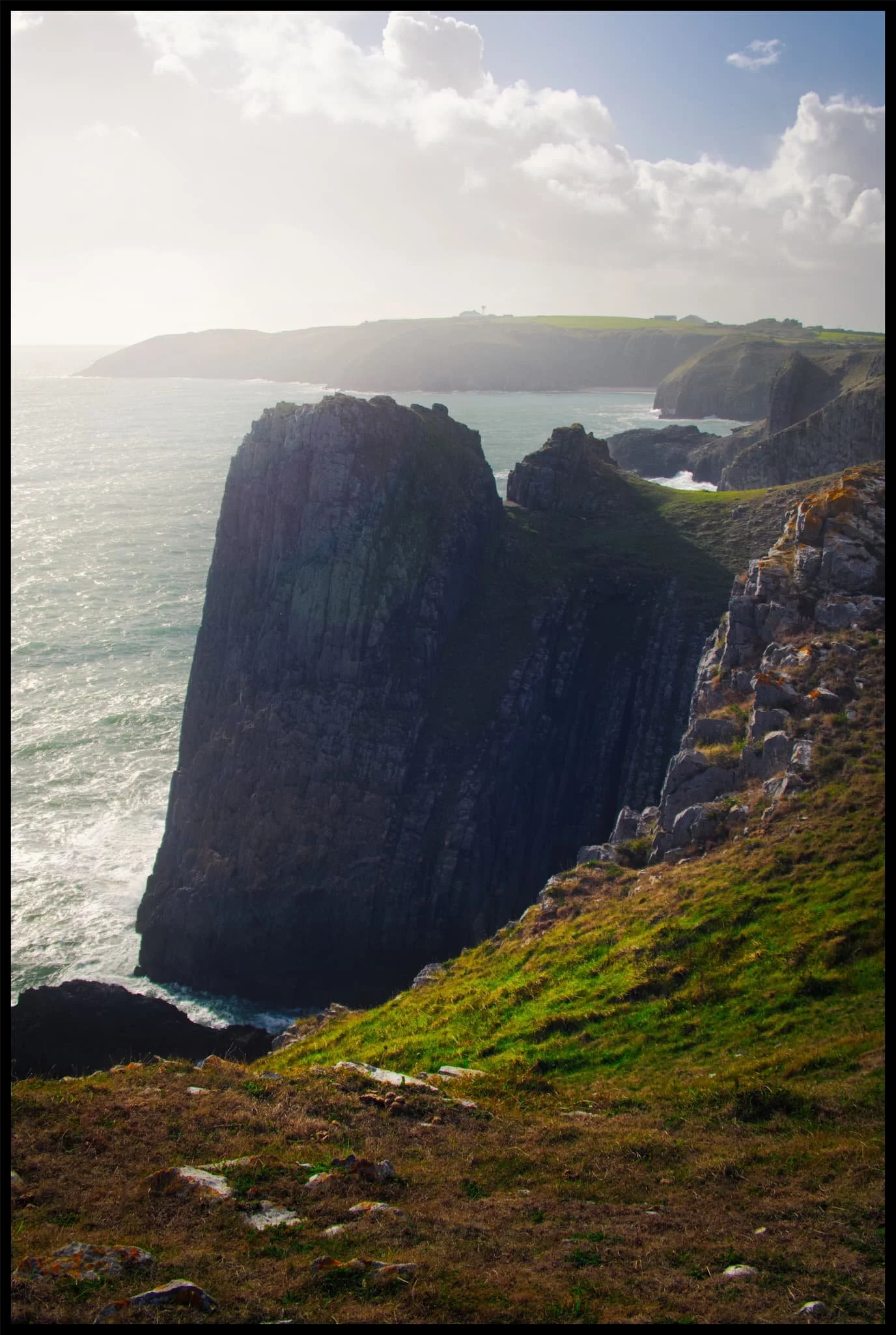  A tighter composition of Whitesheet Rock. It doesn&rsquo;t seem possible that cliff formations can look like this. 