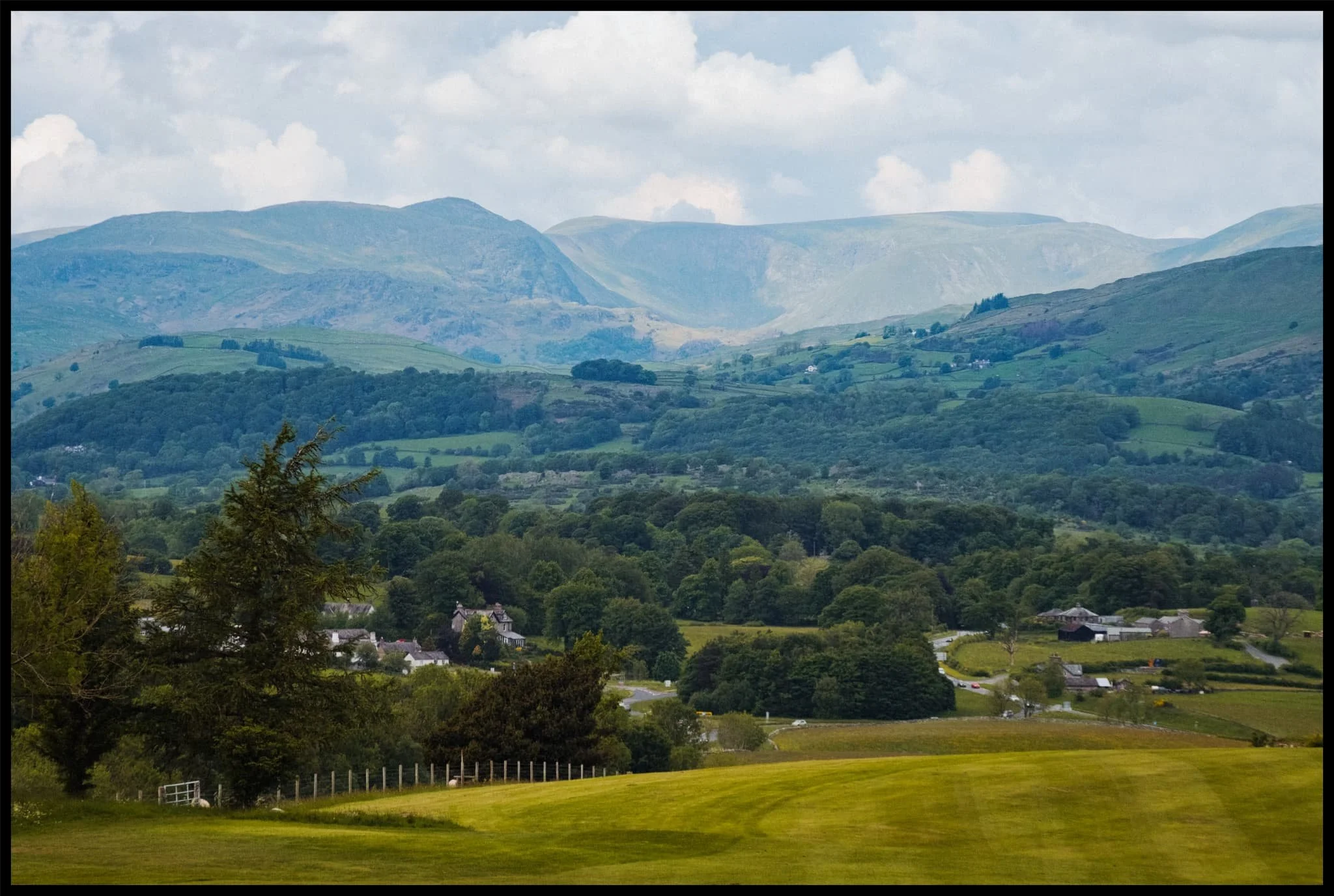  As you can tell, I was having  lots of fun  zooming into 105 mm and picking out individual scenes available from the expansive panorama from the top of Kendal Fell. Here, the Kentmere valley and its fells are clearly defined. 