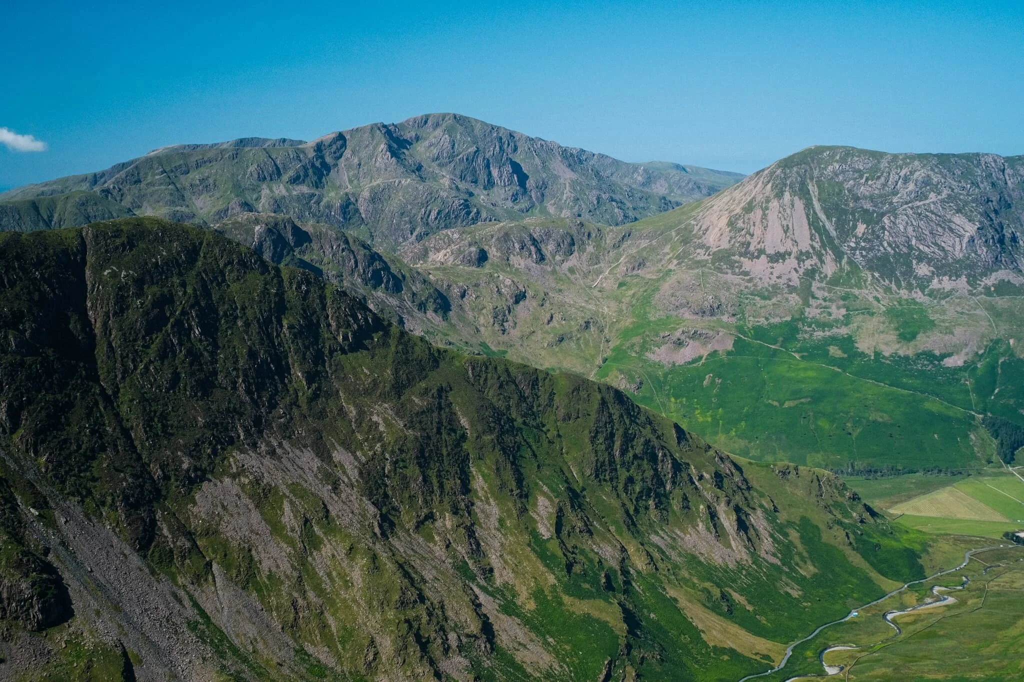 Another view of Fleetwith Pike’s norther face and mighty Pillar in the centre. To the right is High Crag, part of the High Stile range.