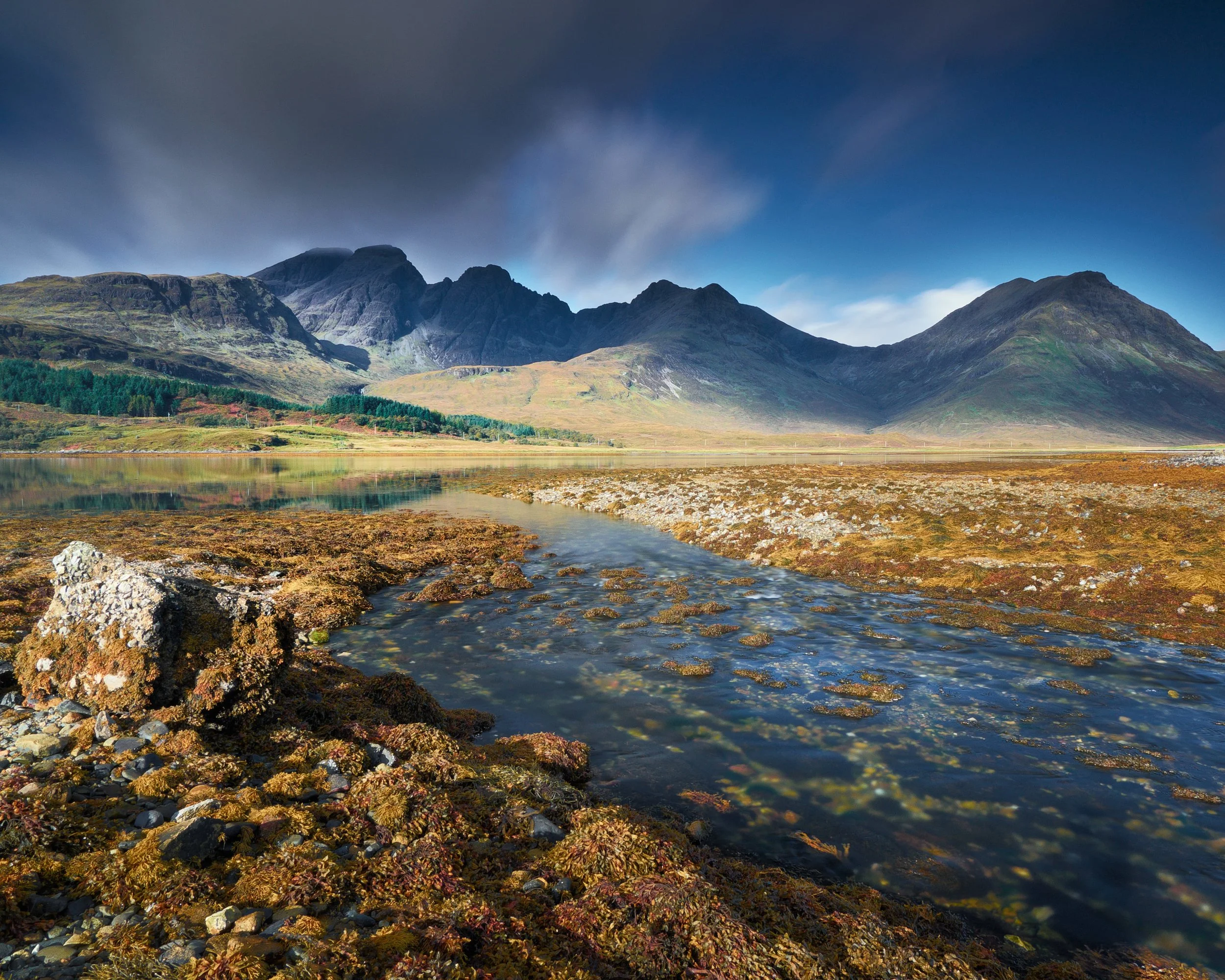  &ldquo;Warm Light, Blue Mountain&rdquo; by ian Cylkowski. A long exposure of  Blàbheinn  from the shores of Loch Slapin. Shot in 2016. 