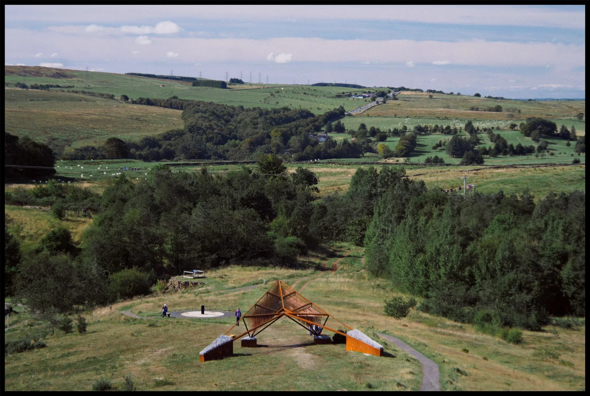  Near the top of Walltown Crags the scale of APERTURA and the landscape becomes more apparent. 
