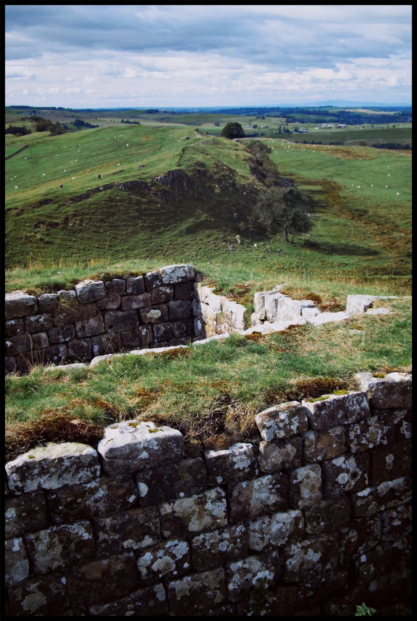  Looking back at our progress from Turret 44B. It&rsquo;s theorised that towering turrets were built along the wall every third of a mile, given the wall structure. 