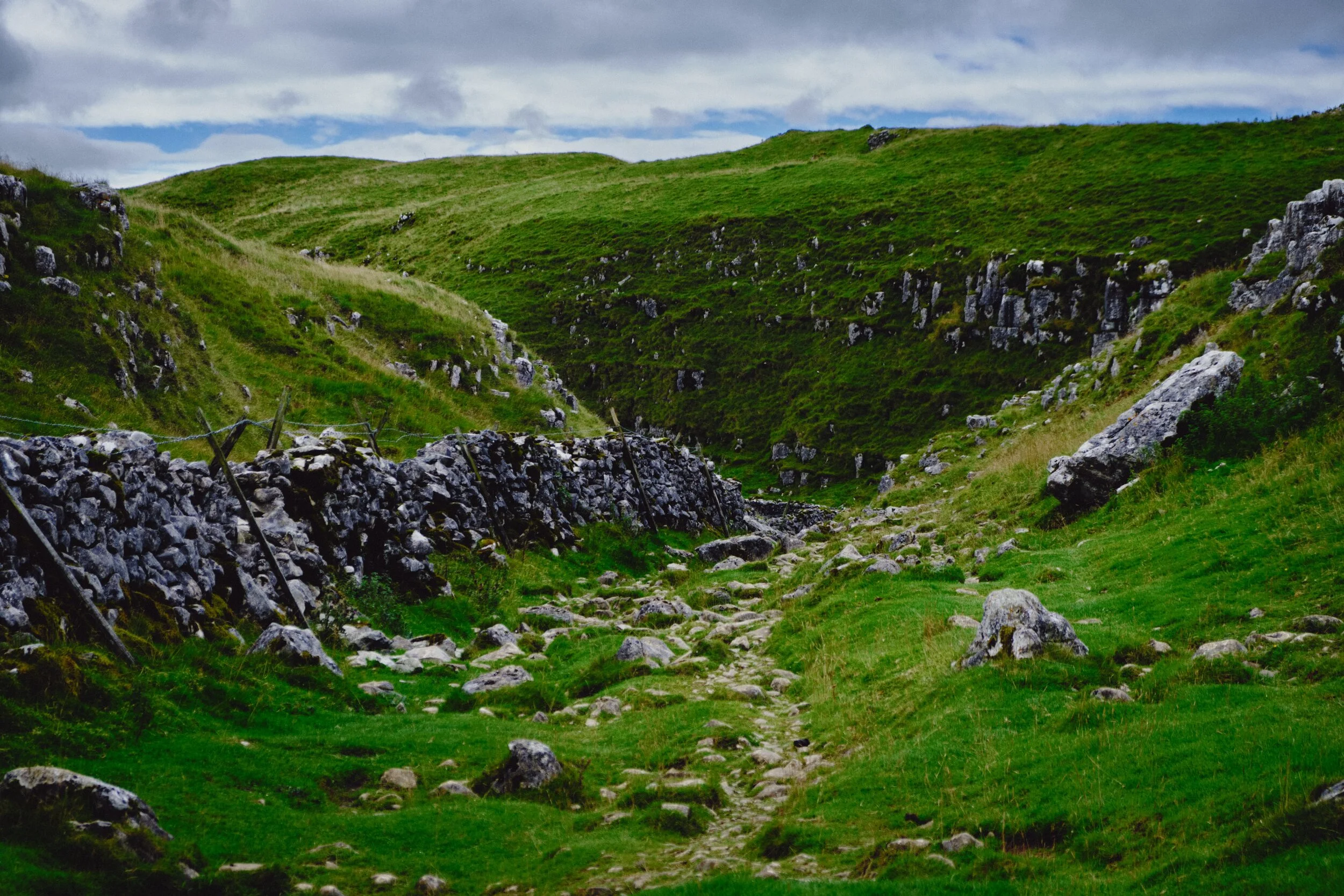  It&rsquo;s clear to see how the river used to flow through this gorge, cutting out chunks of limestone and deepening the ravine as it did. 