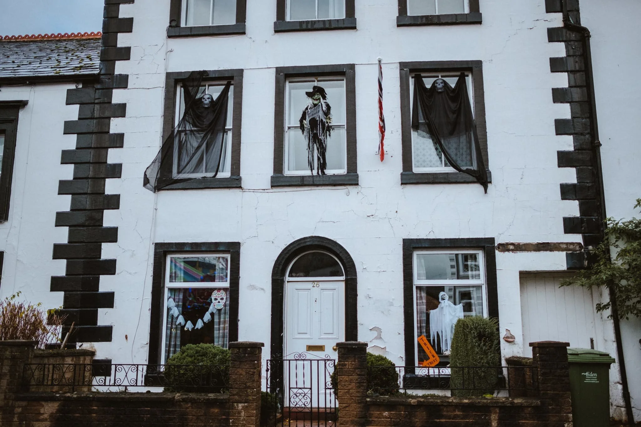  Halloween decorations were out in full force. 