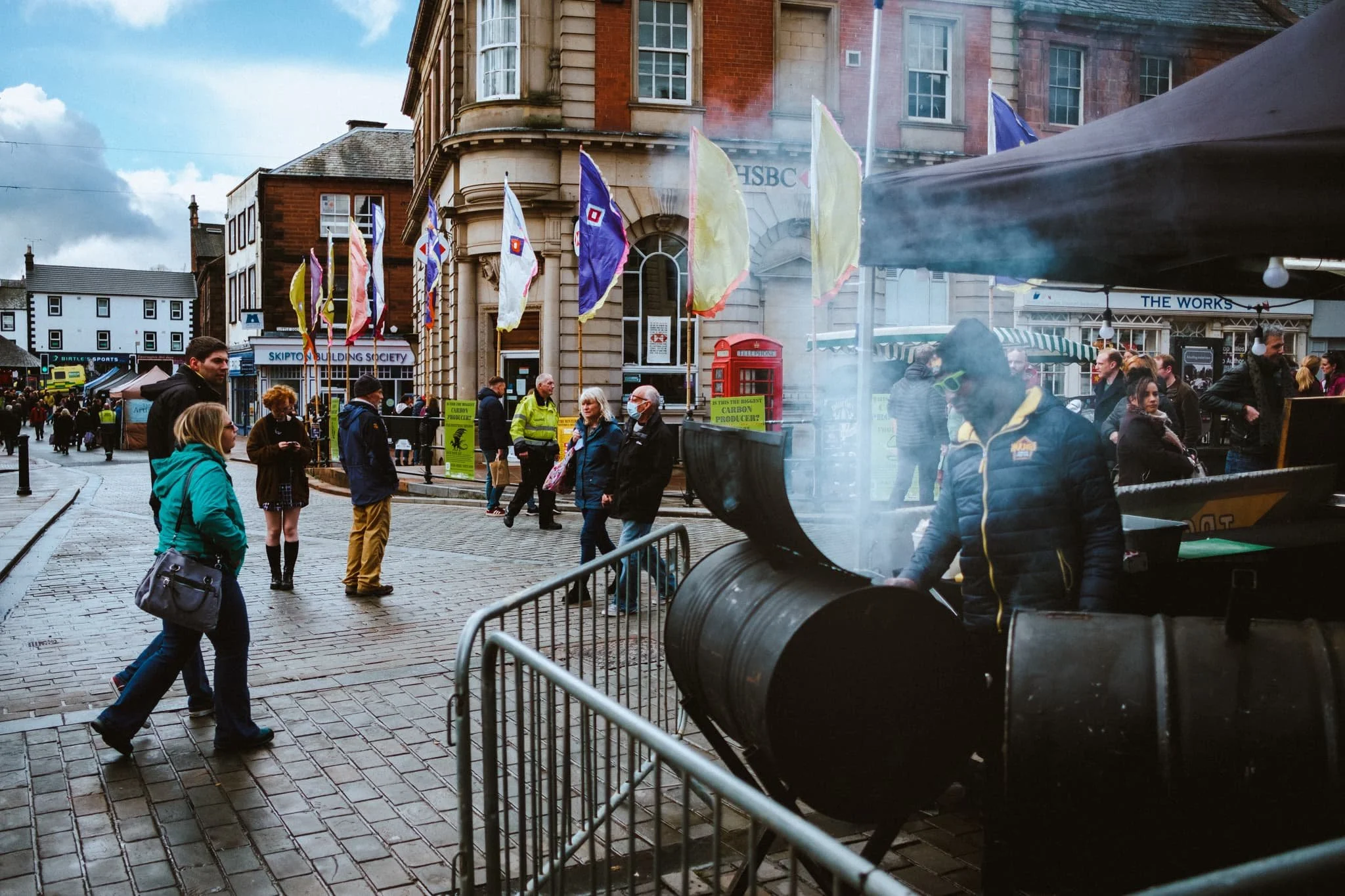  The Jamaican Street Food stall beckoned us once again with those exquisite smells. So we broke for lunch. 