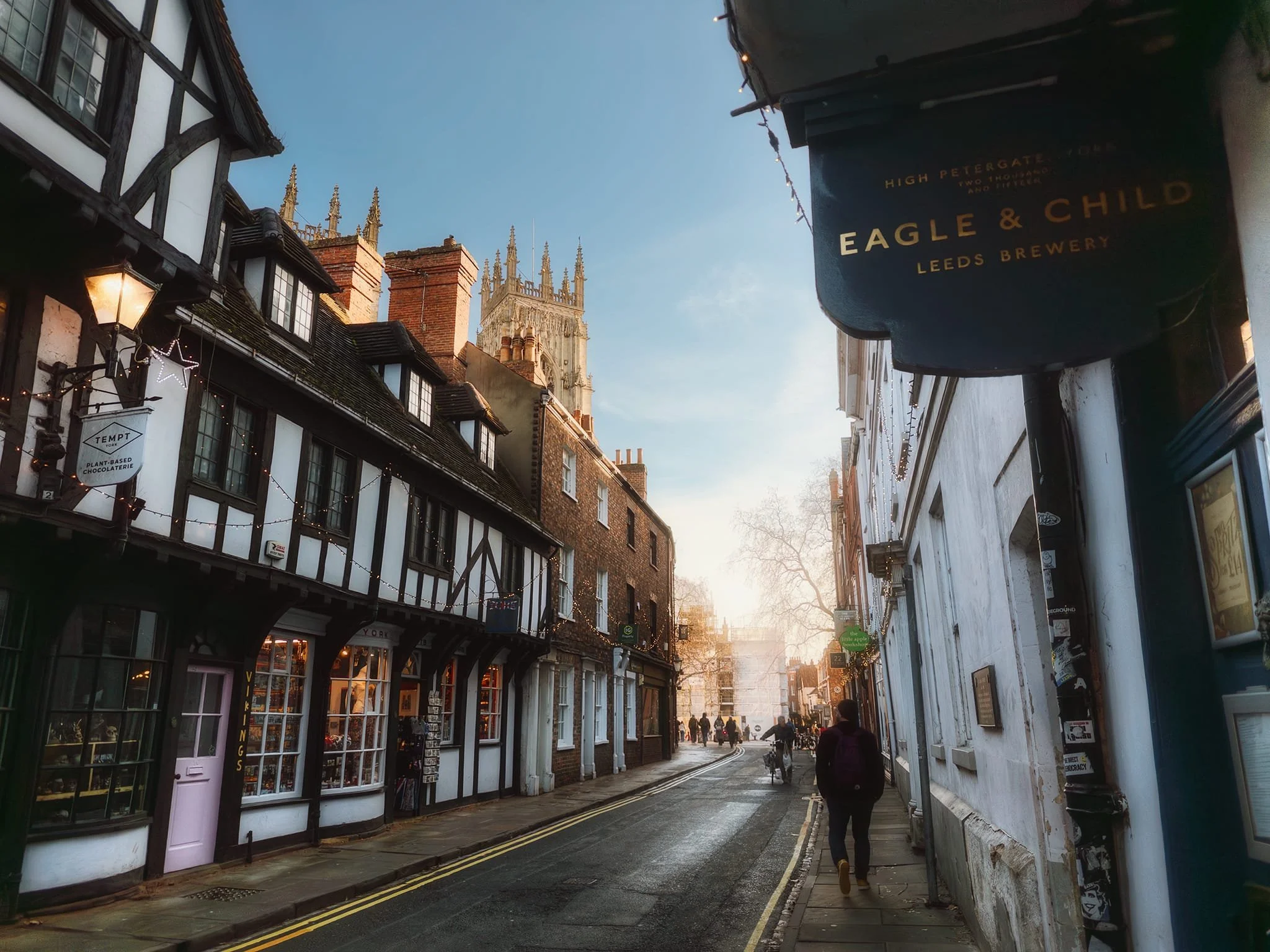 From Bootham Bar, High Petergate leads directly to York Minster, which rises high above the street’s buildings. You’ll note a fair few shops in York are related or dedicated to chocolate, I’ll explain why in a bit.