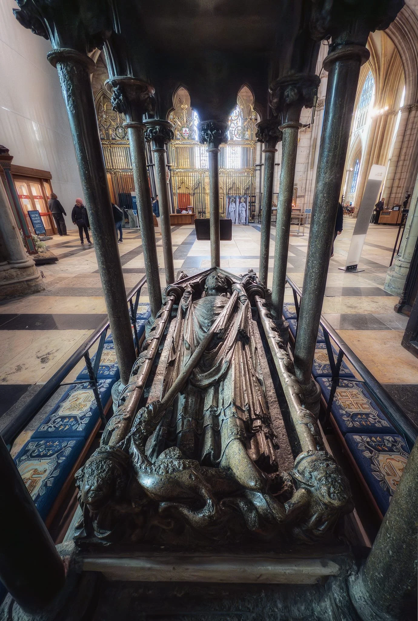 The tomb of Walter de Gray, Archbishop of York from 1215 to 1255 and Lord Chancellor from 1205 to 1214. He was present at the signing of Magna Carta in 1215.